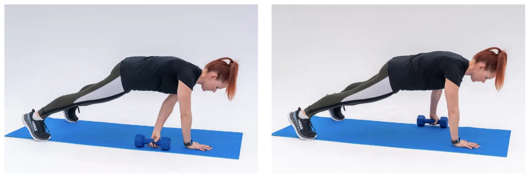 Weighted Plank Pull-Through